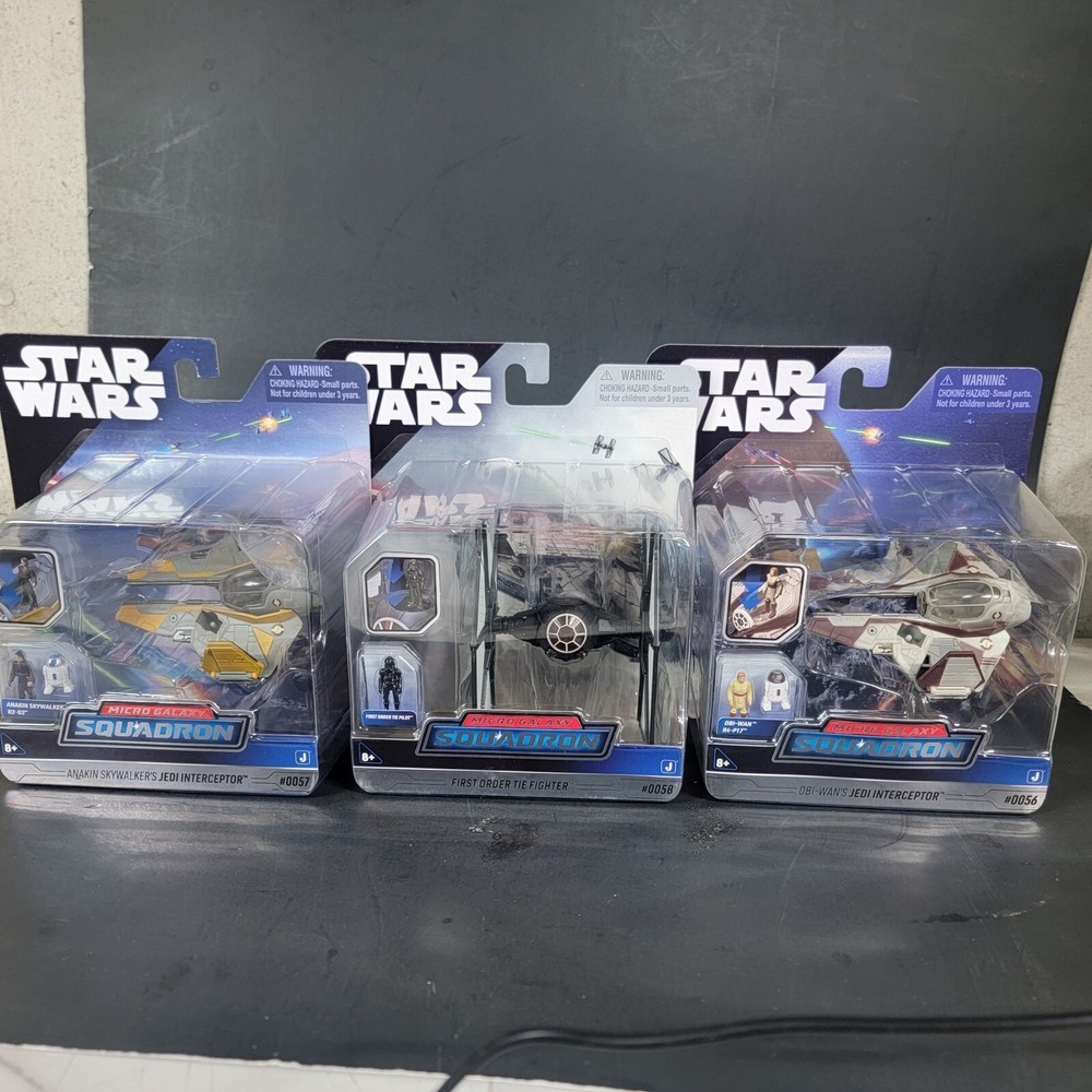 Star Wars Micro Galaxy Squadron Series 3 Obi-Wan's Jedi  #0056 0058 0057